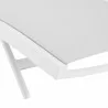 Modway Glimpse Outdoor Patio Mesh Chaise Lounge Chair - White White - Closeup Angle - Modway Glimpse Outdoor Patio Mesh Chaise Lounge Chair - White White - Closeup Angle