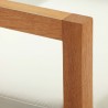 Modway Newbury Accent Outdoor Patio Premium Grade A Teak Wood Armchair - Natural White - Seat Closeup Angle