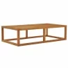 Modway Newbury Outdoor Patio Premium Grade A Teak Wood Coffee Table - Natural -  Front Side Angle - Modway Newbury Outdoor Patio Premium Grade A Teak Wood Coffee Table - Natural -  Front Side Angle