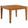 Modway Northlake Outdoor Patio Premium Grade A Teak Wood Side Table - Natural - Front Side Angle