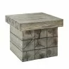 Modway Manteo Rustic Coastal Outdoor Patio Side Table - Light Gray - Front Side Angle - Modway Manteo Rustic Coastal Outdoor Patio Side Table - Light Gray - Front Side Angle