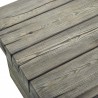Modway Manteo Rustic Coastal Outdoor Patio Side Table - Light Gray - Closeup Top Angle