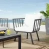 Modway Riverside Outdoor Patio Aluminum Armchair in Gray White - Lifestyle - Modway Riverside Outdoor Patio Aluminum Armchair in Gray White - Lifestyle