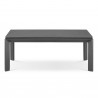 Modway Riverside Aluminum Outdoor Patio Coffee Table in Gray - Front Angle