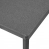 Modway Riverside Aluminum Outdoor Patio Coffee Table in Gray - Closeup Top Angle