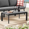 Modway Riverside Aluminum Outdoor Patio Coffee Table in Gray - Lifestyle