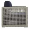 Modway Aura 3 Piece Outdoor Patio Wicker Rattan Set - Gray Navy - Armchair in Side Angle - Modway Aura 3 Piece Outdoor Patio Wicker Rattan Set - Gray Navy - Armchair in Side Angle