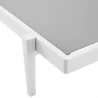 Modway Charleston Outdoor Patio Chaise Lounge Chair - White Gray - Seat Closeup Angle  - Modway Charleston Outdoor Patio Chaise Lounge Chair - White Gray - Seat Closeup Angle 