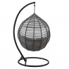 Modway Garner Teardrop Outdoor Patio Swing Chair in Gray Gray - Back Angle