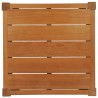 Modway Northlake 3 Piece Outdoor Patio Premium Grade A Teak Wood Set - Natural White - Table in Top Angle