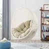 Modway Hide Sunbrella® Fabric Swing Outdoor Patio Lounge Chair Without Stand - White Beige - Lifestyle - Modway Hide Sunbrella® Fabric Swing Outdoor Patio Lounge Chair Without Stand - White Beige - Lifestyle
