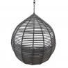 Modway Garner Teardrop Outdoor Patio Swing Chair Without Stand - Gray Gray - Back Angle