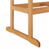 Modway Hatteras 59" Rectangle Outdoor Patio Eucalyptus Wood Dining Table - Natura - Base Angle