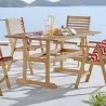 Modway Hatteras 59" Rectangle Outdoor Patio Eucalyptus Wood Dining Table - Natura - Lifestyle - Modway Hatteras 59" Rectangle Outdoor Patio Eucalyptus Wood Dining Table - Natura - Lifestyle