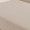 Modway Sedona Outdoor Patio Eucalyptus Wood Sectional Sofa Armless Chair - Natural Taupe - Seat Closeup Angle