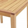 Modway Portsmouth Karri Wood Outdoor Patio Bar Table - Natural - Closeup Top Angle