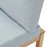 Modway Freeport Karri Wood Sectional Sofa Outdoor Patio Corner Chair - Natural Light Blue - Seat Closeup Angle - Modway Freeport Karri Wood Sectional Sofa Outdoor Patio Corner Chair - Natural Light Blue - Seat Closeup Angle