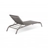 Modway Savannah Mesh Chaise Outdoor Patio Aluminum Lounge Chair in Gray - Back Side Angle
