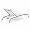 Modway Savannah Mesh Chaise Outdoor Patio Aluminum Lounge Chair - White - Back Side Angle - Modway Savannah Mesh Chaise Outdoor Patio Aluminum Lounge Chair - White - Back Side Angle