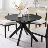 Modway Crossroads Round Wood Dining Table Room View