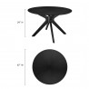 Modway Crossroads Round Wood Dining Table 5