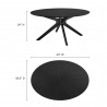 Modway Crossroads Round Wood Dining Table 8