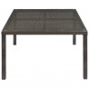Modway Conduit 5 Piece Outdoor Patio Wicker Rattan Set - Brown Currant - Table in Side Angle