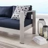 Modway Shore Outdoor Patio Aluminum Sofa - Lifestyle - Modway Shore Outdoor Patio Aluminum Sofa - Lifestyle