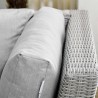 Modway Conway Sunbrella® Outdoor Patio Wicker Rattan Corner Chair - Light Gray Gray - Closeup Top Angle