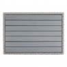 Modway Conway Outdoor Patio Wicker Rattan Coffee Table in 32"/45'' - Light Gray - Top Angle