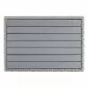 Modway Conway Outdoor Patio Wicker Rattan Coffee Table in 32"/45'' - Light Gray - Top Angle - Modway Conway Outdoor Patio Wicker Rattan Coffee Table in 32"/45'' - Light Gray - Top Angle