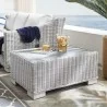 Modway Conway Outdoor Patio Wicker Rattan Coffee Table in 32"/45'' - Light Gray - Lifestyle - Modway Conway Outdoor Patio Wicker Rattan Coffee Table in 32"/45'' - Light Gray - Lifestyle
