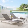 Modway Savannah 3 Piece Outdoor Patio Mesh Set - Gray - Lifestyle