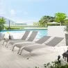 Modway Savannah Outdoor Patio Mesh Chaise Lounge in Gray - Lifestyle - Modway Savannah Outdoor Patio Mesh Chaise Lounge in Gray - Lifestyle
