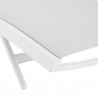 Modway Glimpse Outdoor Patio Mesh Chaise Lounge in White White - Set of Four - Seat Closeup Angle