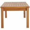 Modway Upland Outdoor Patio Teak Wood Coffee Table - Natural - Side Angle - Modway Upland Outdoor Patio Teak Wood Coffee Table - Natural - Side Angle