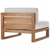 Modway Upland Outdoor Patio Right-Arm Chair - Natural White - Back Side Angle