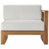 Modway Upland Outdoor Patio Right-Arm Chair - Natural White - Front Angle - Modway Upland Outdoor Patio Right-Arm Chair - Natural White - Front Angle