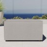 Modway Saybrook Outdoor Patio Upholstered Sectional Sofa Ottoman in Gray - Lifestyle