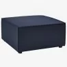 Modway Saybrook Outdoor Patio Upholstered Sectional Sofa Ottoman in Navy - Front Side Angle - Modway Saybrook Outdoor Patio Upholstered Sectional Sofa Ottoman in Navy - Front Side Angle