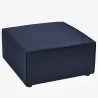 Modway Saybrook Outdoor Patio Upholstered Sectional Sofa Ottoman in Navy - Front Side Top Angle - Modway Saybrook Outdoor Patio Upholstered Sectional Sofa Ottoman in Navy - Front Side Top Angle
