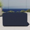 Modway Saybrook Outdoor Patio Upholstered Sectional Sofa Ottoman in Navy - Lifestyle