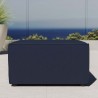 Modway Saybrook Outdoor Patio Upholstered Sectional Sofa Ottoman in Navy - Lifestyle