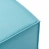 Modway Saybrook Outdoor Patio Upholstered Sectional Sofa Ottoman in Turquoise - Seat Closeup Angle - Modway Saybrook Outdoor Patio Upholstered Sectional Sofa Ottoman in Turquoise - Seat Closeup Angle