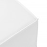 Modway Saybrook Outdoor Patio Upholstered Sectional Sofa Ottoman in White - Seat Closeup Angle