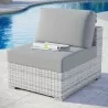 Modway Convene Outdoor Patio Armless Chair in Light Gray Gray - Lifestyle - Modway Convene Outdoor Patio Armless Chair in Light Gray Gray - Lifestyle