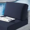 Modway Convene Outdoor Patio Armless Chair - Light Gray Navy - Lifestyle - Modway Convene Outdoor Patio Armless Chair - Light Gray Navy - Lifestyle