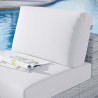 Modway Convene Outdoor Patio Armless Chair - Light Gray White - Lifestyle 2