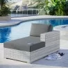 Modway Convene Outdoor Patio Right Chaise - Light Gray Charcoal - Lifestyle - Modway Convene Outdoor Patio Right Chaise - Light Gray Charcoal - Lifestyle