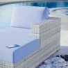 Modway Convene Outdoor Patio Right Chaise - Light Gray Light Blue - Lifestyle 2 - Modway Convene Outdoor Patio Right Chaise - Light Gray Light Blue - Lifestyle 2